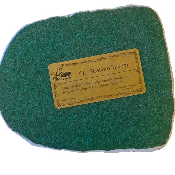 Vintage Naturecraft Figurine Stratford Tavern # 41 by Peter Tomlins 1985 - Picture 9 of 10